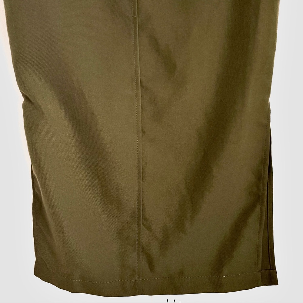Urban Outfitters Blair Pencil Midi Skirt in Olive Green Size S EUC - Picture 9 of 13